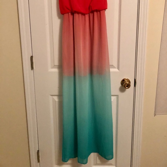 ☘️☘️ Cotton candy shear skirt maxi dress - Picture 2 of 6